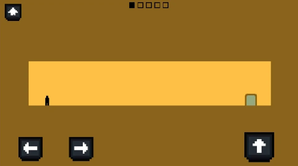 Pixel Path gameplay showing left right and jump controls