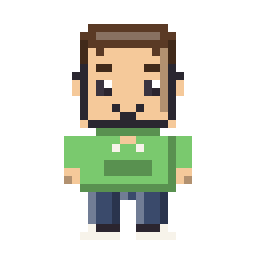 Hoodie Kid pixel character with a green hoodie